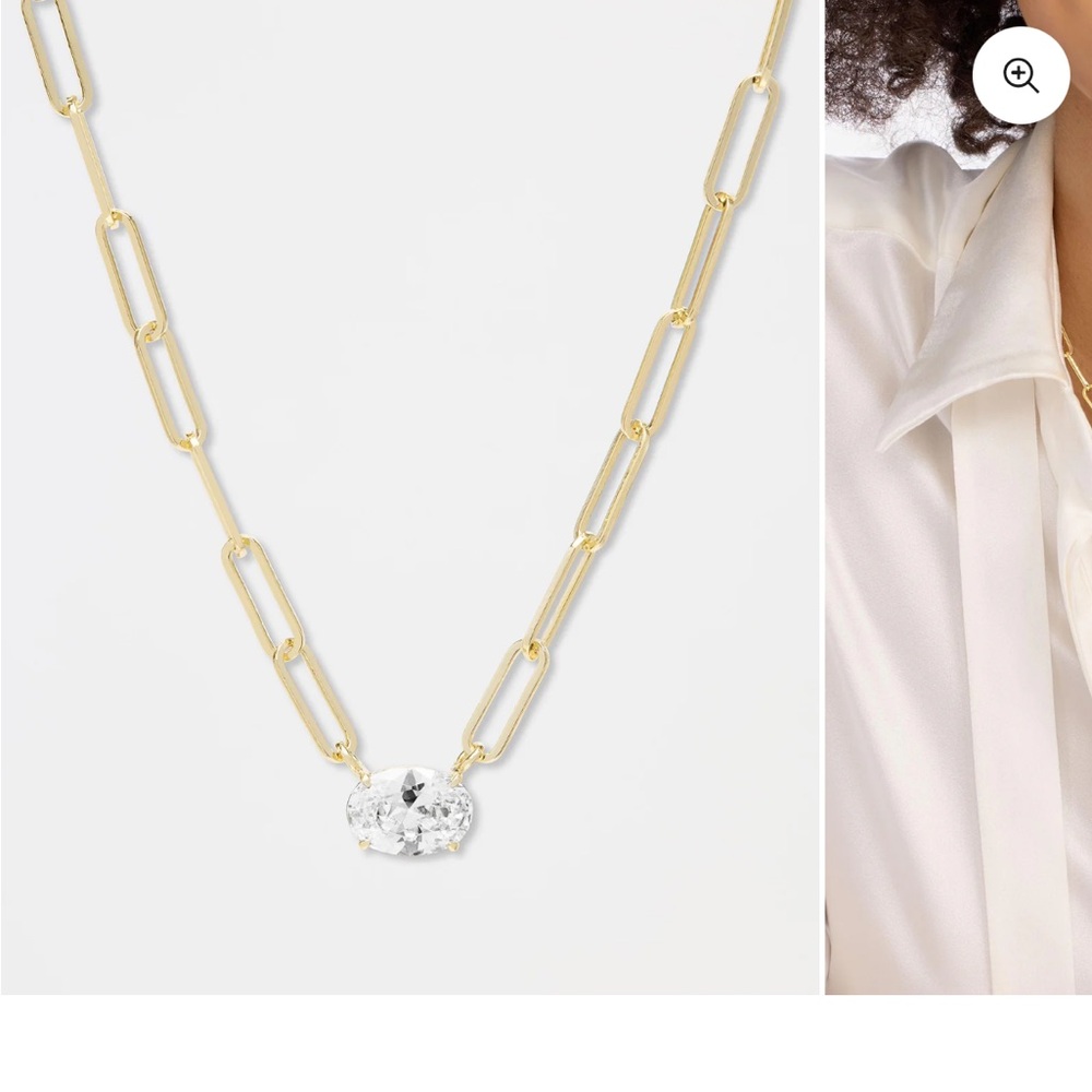 Melinda Maria Jewelry Designer “Hello Gorgeousous” Samantha Chain Necklace